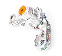 GKYQVE Simple Install Chain Guide Systems for Single Speed Double Pulleys Wheel Aluminum Alloys Cycling Part Single Speed Tensioner