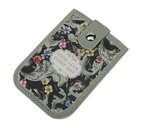 GKYQVE Slide Out Leather Card Wallet Organiser Water Resistant Cards Storage Case for Professional Student Essential Student Organiser