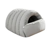 GKYQVE Soft Padded Enclosed Nest for Kittens and Small Breeds Providing Thermals Comfortable and Secure Rest Space Warm Cats Bed