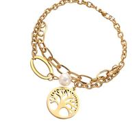 GKYQVE Sophisticated Pearls Jewelry Stylish Trees Of Life Pearls Stylish Wrist Chain Charm For Modern Women