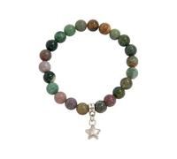 GKYQVE Spirals Star Beaded Irregular Turquoise Stones Inspired Jewelry Adjustable Rope Closure Star Handwoven Turquoise