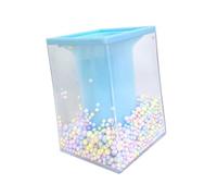 GKYQVE Square Shape Pen Cup Desktop Cosmetic Organiser Storage Box for Bathroom Vanity Makeup Essential Organization Multifunctional Desk Organiser