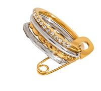 GKYQVE Stackable Stainless Steel Rings Modern Minimalists Designs Portable Adjustable for Daily Wear 3 Styles Her Adjustable