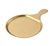 GKYQVE Stainless Steel Square Round Platters for Dining Steakhouse Snacks Display Rustproof Smooth Food Serving Tray Plate Stainless Steel Square Round Plate