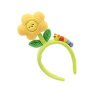GKYQVE Stylish Anime Flower Hair Hoop Adorable Versatile Eye-catching Headpiece Green Headwear For Halloween Cosplay Role