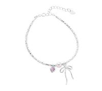 GKYQVE Stylish Bow Charm Bead Bracelets With Bowknot Pendant For Women Girls Wedding Charm Suitable For Any Occasion Bow