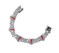 GKYQVE Stylish Heart Inspired Link Elegant Heart Accent Link Wristabnd Accessory For Parties Unisex Wristwear