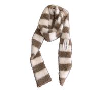 GKYQVE Stylish Striped Knit Neckwear For Women Adjustable Size Photo Props Small Detail Multicolored Scarf Fashion Scarf Long