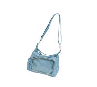 GKYQVE Transparent Shoulder Bag for Women PU Retro Casual Crossbody Handbag Spacious Interior Satchel Transparent Commuters