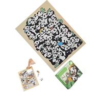 GKYQVE Unique Animal Theme Wooden Puzzle 50Pieces Jigsaws for Stress Relief Creative Gift Artistic Home Display Photo Frame Animal Puzzle Boards Game for Adult Kids