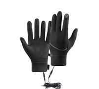 GKYQVE USB Electric Heating Gloves Full Finger Electric Heated Winter Cycling Touch Screens Nonslip Motorbike Glove Winter Outdoor Sports Skiing Warm