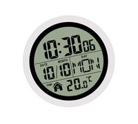 GKYQVE Water Resistant Hanging Shower Clock with Temperature Suction Watch Time in Shower Waterproof Bathroom Wall Clocks Large Digital Wall with Date Day Temperature