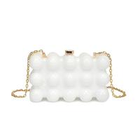 GKYQVE Women Evening Bag Bubble Acrylic Handbag Chain Strap Shoulder Crossbody Fashionable Box For Wedding Party Women Evening Chain Strap Shoulder Acrylic Handbag Fashion Crossbody