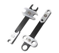 GKYQVE Wrench with 360 Degree Rotating Head Carbon Steel Ergonomic Grip Spanner for Auto Repair Task Rotating Head Wrench for Mechanics