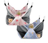 GKYZBB Guinea Pig Rat Ferret Hammock Bed Chinchilla Hamster Squirrel Hanging Summertime Hammock,Cage Stuff Accessories for Small Pet Animal Rat Sugar Glider Ferret Squirrel