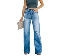 GKZA Womens Fashion Jeans Womens Women's Jeans Jeans for Women High Waist Plus Size Country Concert Outfits for Women Baggy Jeans for Women Bell Bottoms High Waist Jeans for Women Blue Jeans