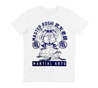 GL BOUTIK Master Roshi Martial Arts Men's T-Shirt - Turtle GENIALE - Kame Sennin (M), white