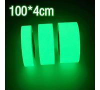 Gl Glow in the Dark Fishing Stickers 5 Pack - Luminous Reflective Tape for Night Fishing Gear, Continuous Glow Indicators with Self-Adhesive Backing, Water-Resistant Fluorescent St(D-100cm*4cm)