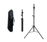 GL Hair Adjustable Wig Tripod Stand | 78-150cm ,Metal Mannequin Head Stand for Wig Making, Styling & Hairdressing Training - 360° Rotating Top, Stable Tripod Base & Carry Bag - Black
