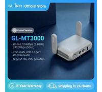GL.iNet GL-MT3000 (Beryl AX) Wi-Fi 6 Wireless Travel Gigabit Router, Connect Public & Hotel Wi-Fi, Captive Portal, Cybersecurity
