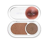 GL-Turelifes Holographic Double Glitter Eyeshadow Palette, Pearl Color Metallic Shimmer Eyeshadow, Sparkle Inner Corner Eye Highlighter, Creamy Mini Eye Shadow Iridescent Fairy Makeup (03 Coffee)
