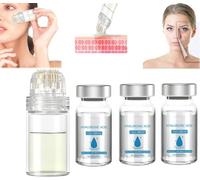 Gla-mory Micro Infusion System for Lip and Face, Hyaluronic Acid Microdart Roller, Hyaluronic Acid Serum, Improves Facial Lines And Wrinkles, For All Skin Types (3pcs+1roller)