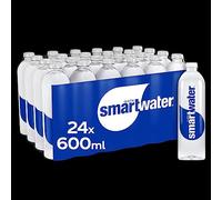 Glaceau SmartWater Bottled Still Water 600ml - 24 Bottled water multipack, Fresh Water for Better Health, Hygienic and maintain good health| Bulk water bottles (Pack of 24x600ml)