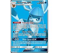 Glaceon GX 141/156 Full Art Pokemon Card (Ultra Prism) + 1x TitanCards® Toploader