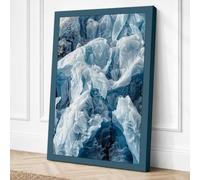 Glacial Monument Minimalist Canvas Wall Art Print 30x20 Inch (76 x 51 cm)