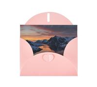 glacial rivers Pink Patterns greeting card 6x4 inches with envelope, covering birthdays, weddings and other occasions