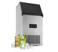 Glacial XL Professional Ice Cube Machine 38kg / d 15l LED Stainless Steel Black