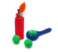 Glaciart One Catnip Pipe, Nuggets and Lighter Cat Toy Set | Cat Crack for Funny Kittens, Stimulating Toys for Boredom, Exercise & Play | Filled w/Organic Catnip to Excite/Calm Kitty | Organic Idea