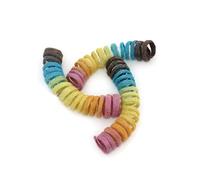 Glaciart One Felt Spring Cat Toy - 3 Pcs Soft Fuzzy Enrichment 100% Natural Wool Toy - Interactive Stretchable Play Cat Toy Set - Safe For Pets, Non-AZO Colored Dyes - 30” Long