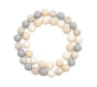 Glaciart One Felt Wool Balls, Felt Pom Poms (40 Pieces) 2.5 Centimeter - 1 Inch, Handmade Felted Neutral Colors - Bulk Small Puff for Felting and Garland
