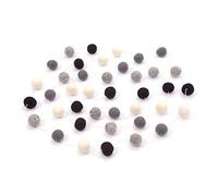 Glaciart One Wool Felt Ball Garland - Pom Pom Garland - 9 Feet, 40 Balls, 4 Monochrome Colors, Pom Pom Decorations, Nursery Decor, Bunting, Birthday Party Decorations, Easter, Photo Prop