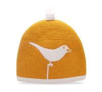 Glaciart One Wool Teapot Cozy Kettle Cover | Dome Shaped Large Tea Cosy for Teapot, Kettle or French Press | Handmade & Needle Felted from Natural Wool | Teapot Warmer Up to 2 Hours (Bird)
