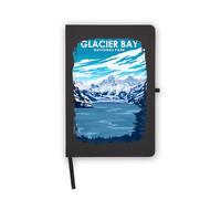 Glacier Bay National Park Alaska USA Notebook, Blank Pages, Faux Leather Cover, Planner, Journal, Workbook