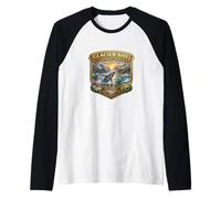 Glacier Bay National Park Alaska Whale Wilderness Souvenir Raglan Baseball Tee