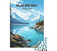 Glacier Bay National Park Jigsaw Puzzle 1000 Pieces, Romantic City Break Scene, Premium Paper Puzzle, Decorative Artwork for Travel Lovers, Birthday Gift, 70x50cm/1000pcs