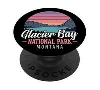 Glacier Bay National Park Vintage Travel Adventure Design PopSockets Adhesive PopGrip