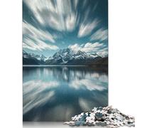 Glacier Bay Puzzles for Adults 500 Puzzles Wooden Puzzle Adult Jigsaw Puzzle Home Decoration Puzzle Toys 500pcs (52x38cm)