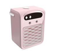 Glacier Breeze AC,2025 New 2-in-1 Portable Speaker Air Conditioner with Evaporative Cooler Ac Unit 500ml Tank Built-In Ice,for Home, Bedroom, Office, and Outdoor (Pink)