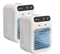 Glacier Breeze Ac, 2025 New Glacier Breeze Evaporative Cooler Portable Air Conditioner Fan, Instant Cooling, No Installation, Ultra-Quiet, Two Fan Speeds, 500ml Water Tank (2)