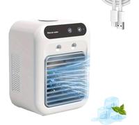 Glacier Breeze Ac-2025 New Glacier Breeze Portable Ac Unit, 2 Speeds Adjustable, Ultra-Quiet, Portable Air Conditioner Instant Cooling, Evaporative Cooler Air Conditioner (White)