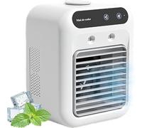Glacier Breeze Portable Ac Unit Fan, Small Air Conditioner Fan with Built in 500ml Water Tank