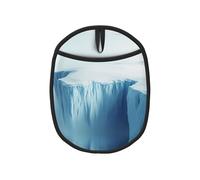 Glacier Cliff 1 PC Printed multi-functional oven silicone pot mat (1/2 pack), suitable for women and men barbecue baking