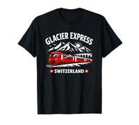 Glacier Express Switzerland Scenic Train Alps Graphic T-Shirt