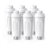 GLACIER FRESH (6 Pack) Water Filter DLSC002 for DeLonghi Coffee Machine, Replacement for DLSC002 Filter, Compatible with Kaffeevollautomat Magnifica S, Primadonna, Eletta Explorer, Dinamica, ECAM