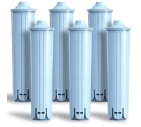 GLACIER FRESH (6 Pack) Water Filter Replacement for Blue+ 24231 Cartridge | Compatible with Jura IMPRESSA F50 F55 A1 A9 J90 J95 GIGA and ENA Coffee Machines, TÜV SÜD Certified