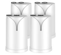 GLACIER FRESH On Tap HF/V/V-MF Water Filter (600L-4 Months) | Compatible with Brita ON TAP Pro V-MF, Reduces Chlorine, PFAS, Microplastics and Heavy Metals, Improves Water Taste (4 Pack)